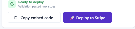 Deploy to Stripe